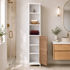 Mobile colonna bagno Stockholm Bianco