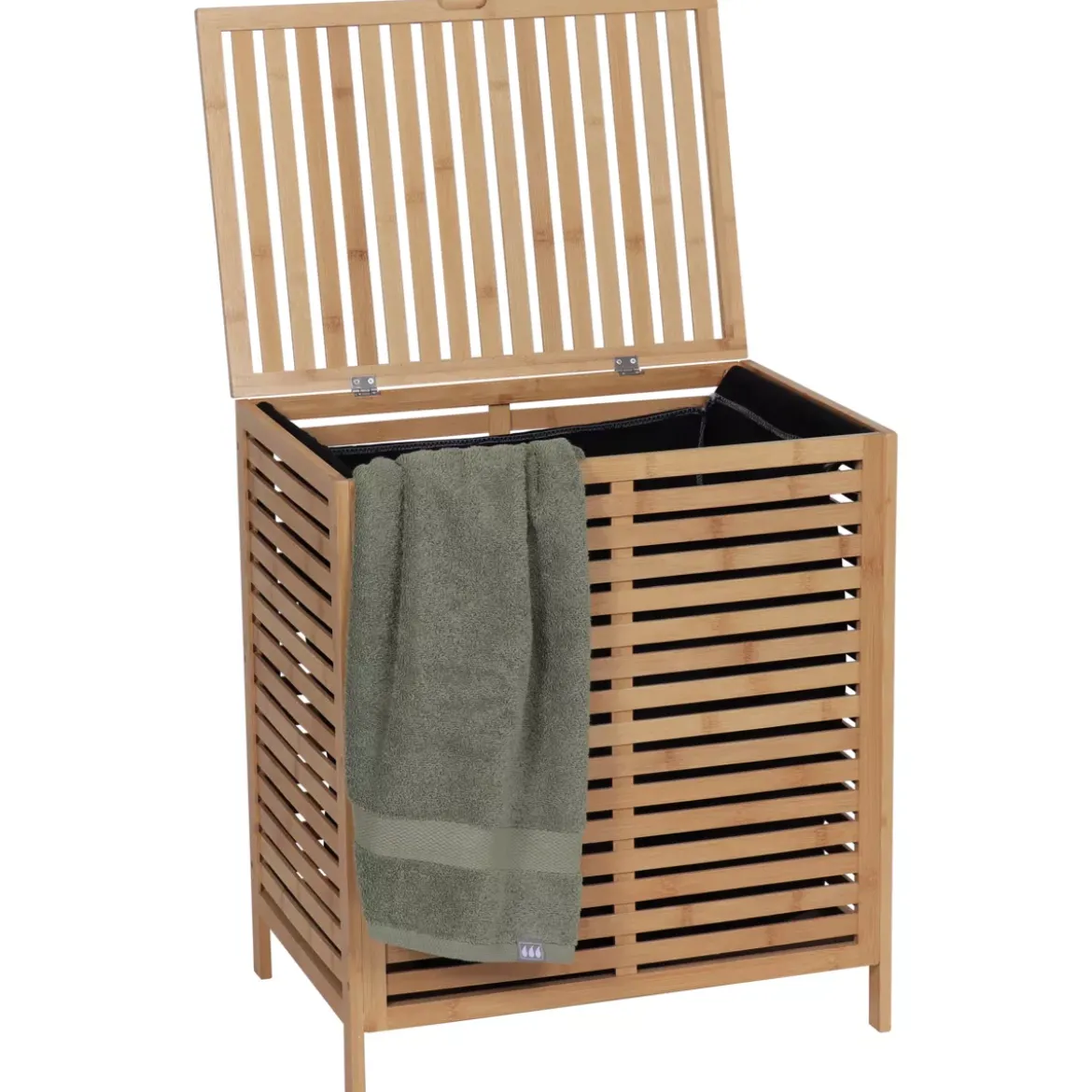 Mobile portabiancheria in bambù (53 x H60 cm) Harmonie Naturale
