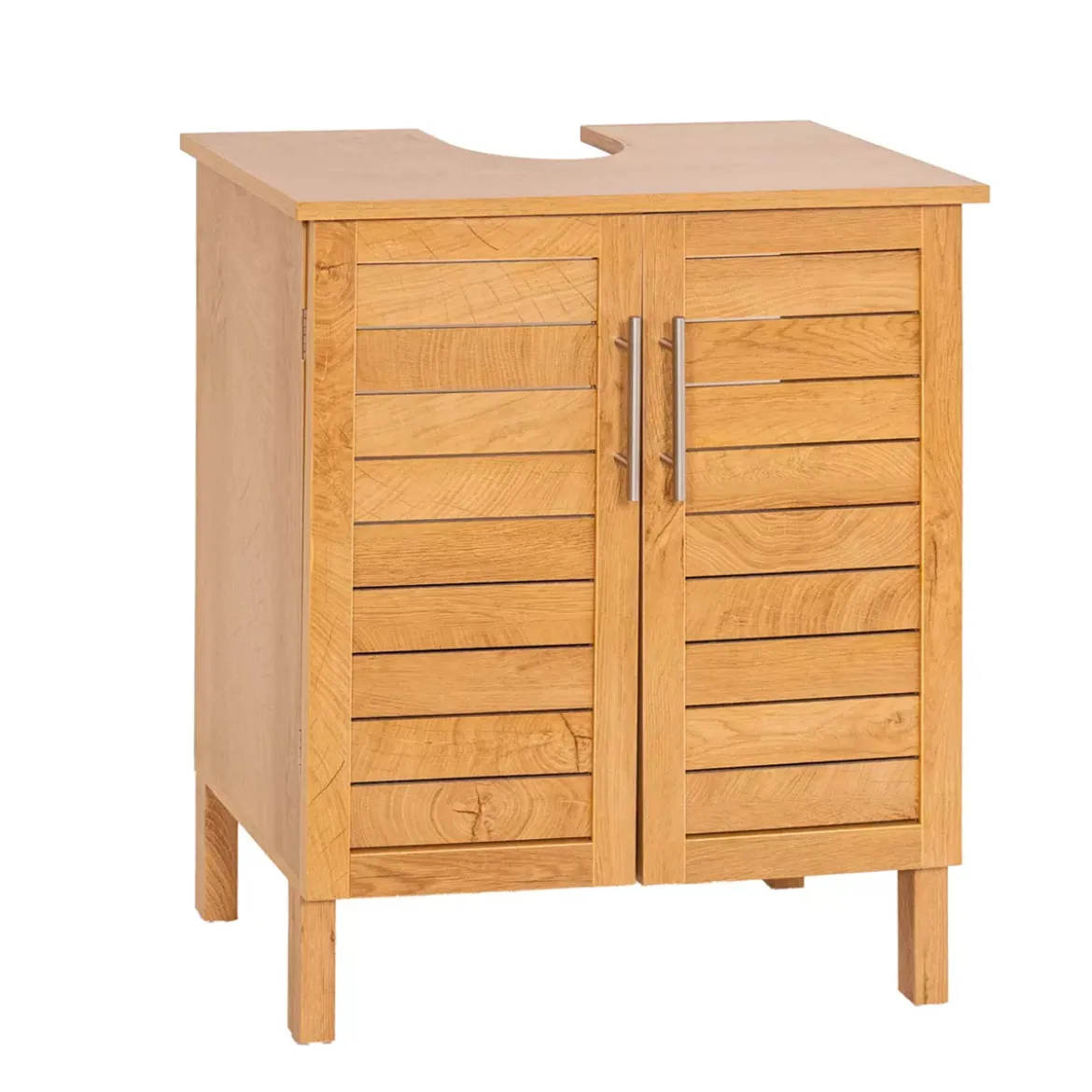 Mobile sottolavabo bagno in legno (70 x 60 cm) Stile Coloniale Naturale