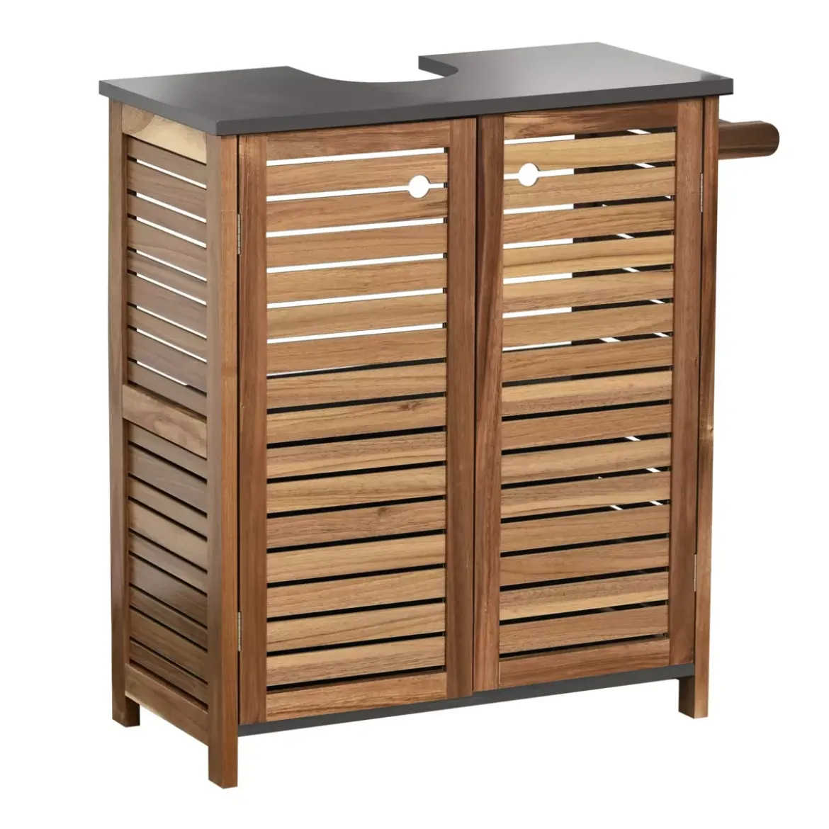 Mobile sotto lavabo con porta asciugamani Elément Acacia