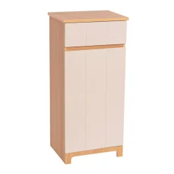 Mobiletto basso bagno in legno (83 x 38 cm) Rivoli Naturale
