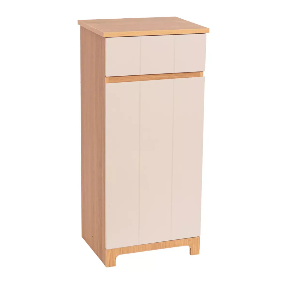 Mobiletto basso bagno in legno (83 x 38 cm) Rivoli Naturale