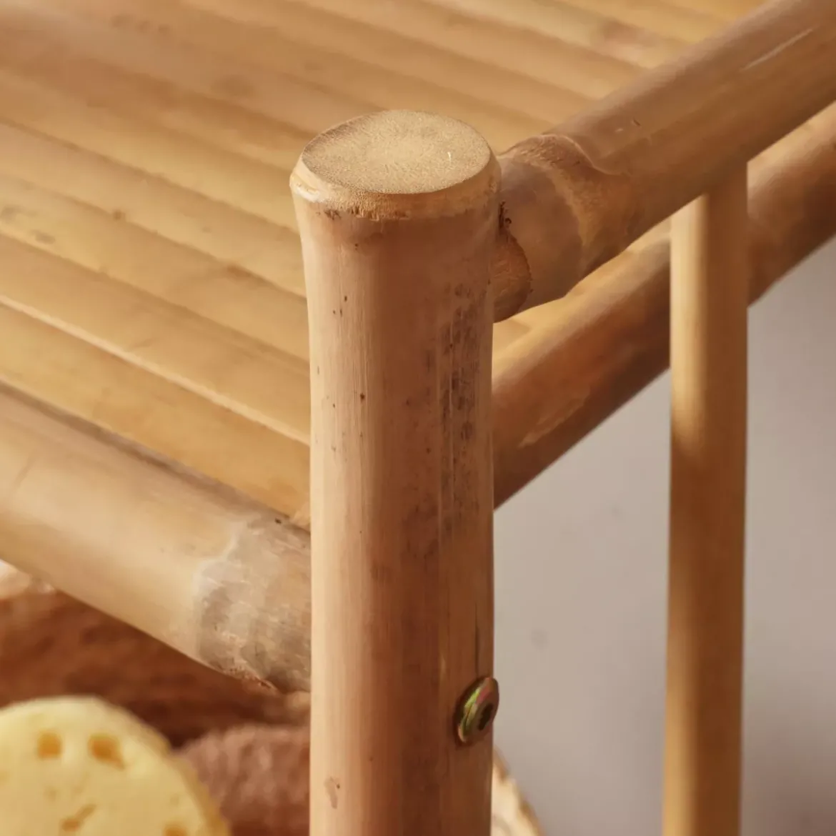 Mobiletto portaoggetti in bambù 4 ripiani (30 x H115 cm) Hanoï