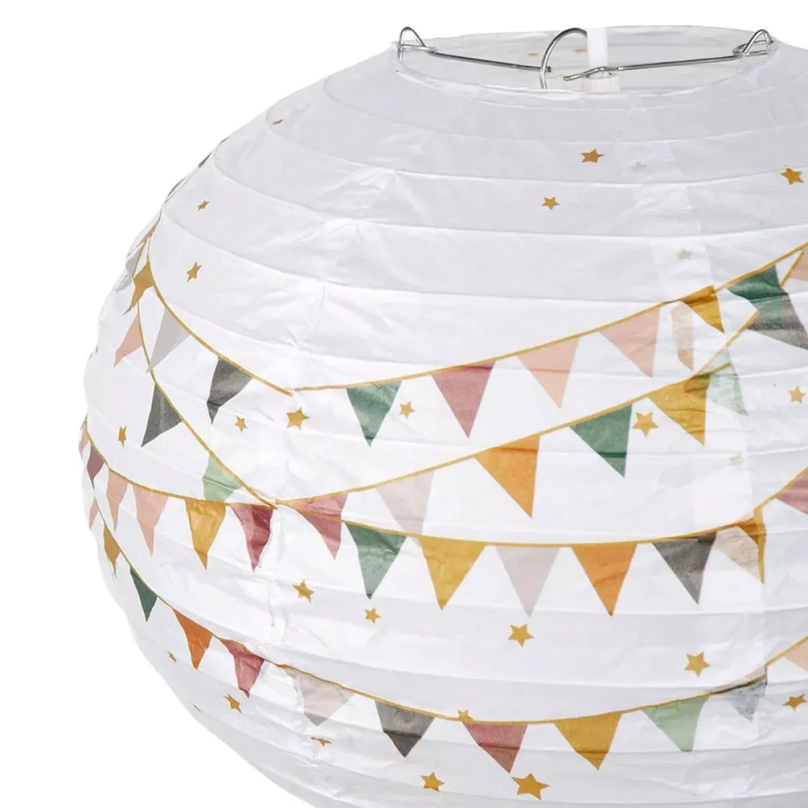 Mongolfiera da appendere carta (D30 cm) Festoni Multicolore