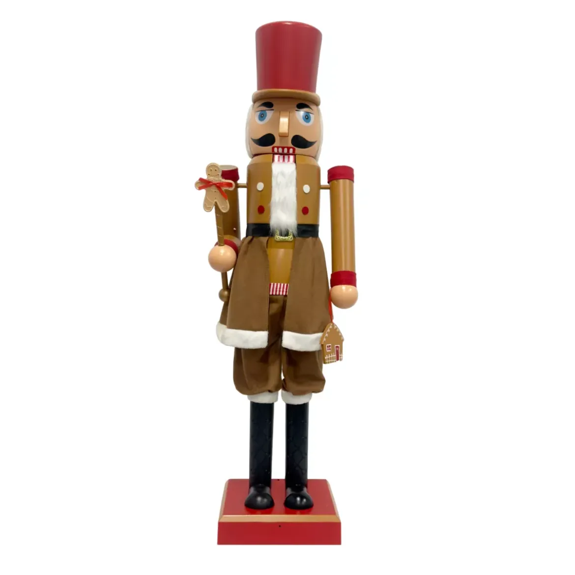 Musicista Schiaccianoci (H154 cm) musicale e animato Cookie Marrone