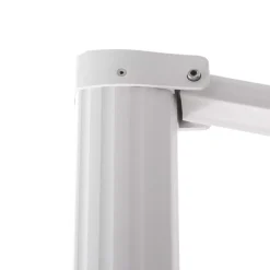 Ombrellone decentrato quadrato in alluminio con base (3 x 3 m) Elyra Bianco