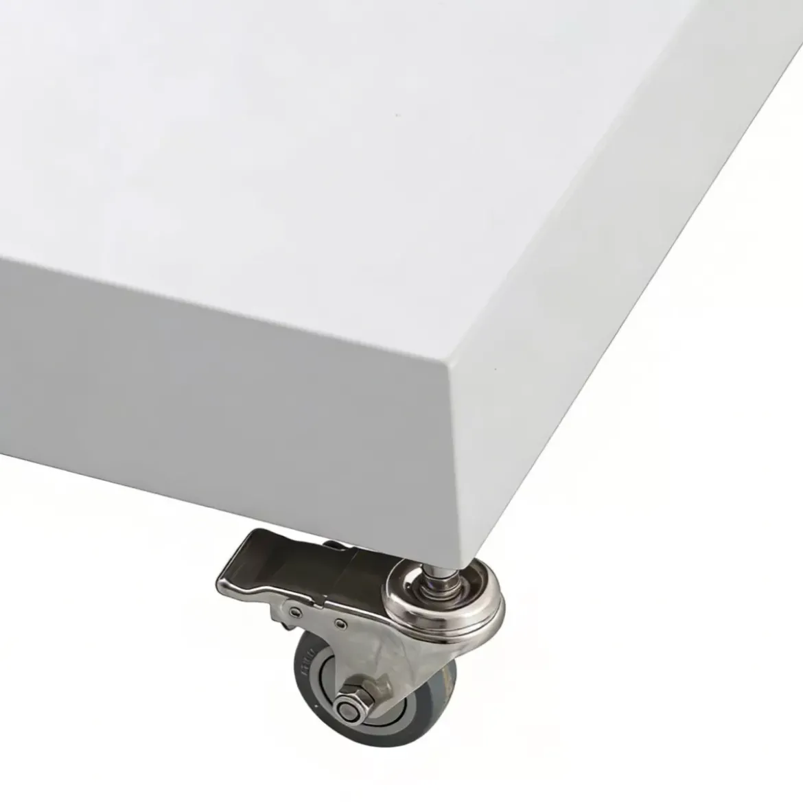 Ombrellone decentrato quadrato in alluminio con base (3 x 3 m) Elyra Bianco e Antracite
