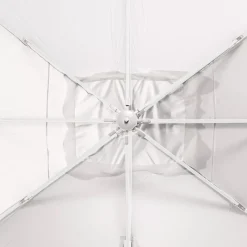 Ombrellone rettangolare alluminio (4 x 3m) Yucatan Bianco
