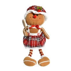 Omino di pan di zenzero (H25 cm) Ginette con le gambe flessibili