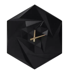 Orologio da parete in legno (D45 cm) Fidji Nero