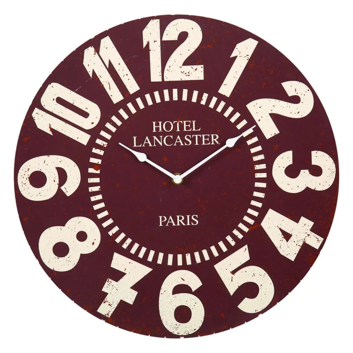 Orologio da parete legno (38 cm) Vintage Hôtel Rosso