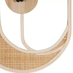 Orologio da parete rattan Luna Beige