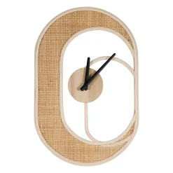 Orologio da parete rattan Luna Beige
