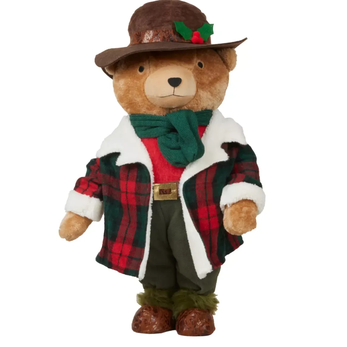 Orso decorativo di Natale (H60 cm) Noha dal Canada