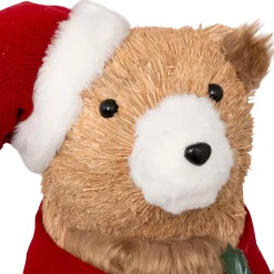 Orso decorativo in legno (H73 cm) Gulliver curioso Marrone chiaro