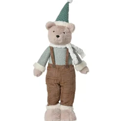 Orso delle nevi (H75 cm) Gabriel Beige e verde chiaro