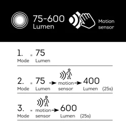 Paletto da giardino solare 40 LED 600 lumen (H50 cm) Elite Grigio antracite