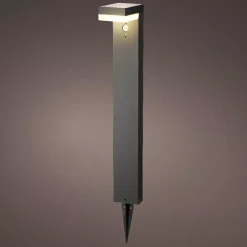 Paletto da giardino solare 40 LED 600 lumen (H70 cm) Elite Grigio antracite