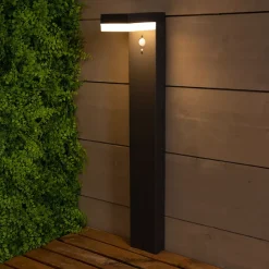 Paletto da giardino solare 40 LED 600 lumen (H70 cm) Elite Grigio antracite
