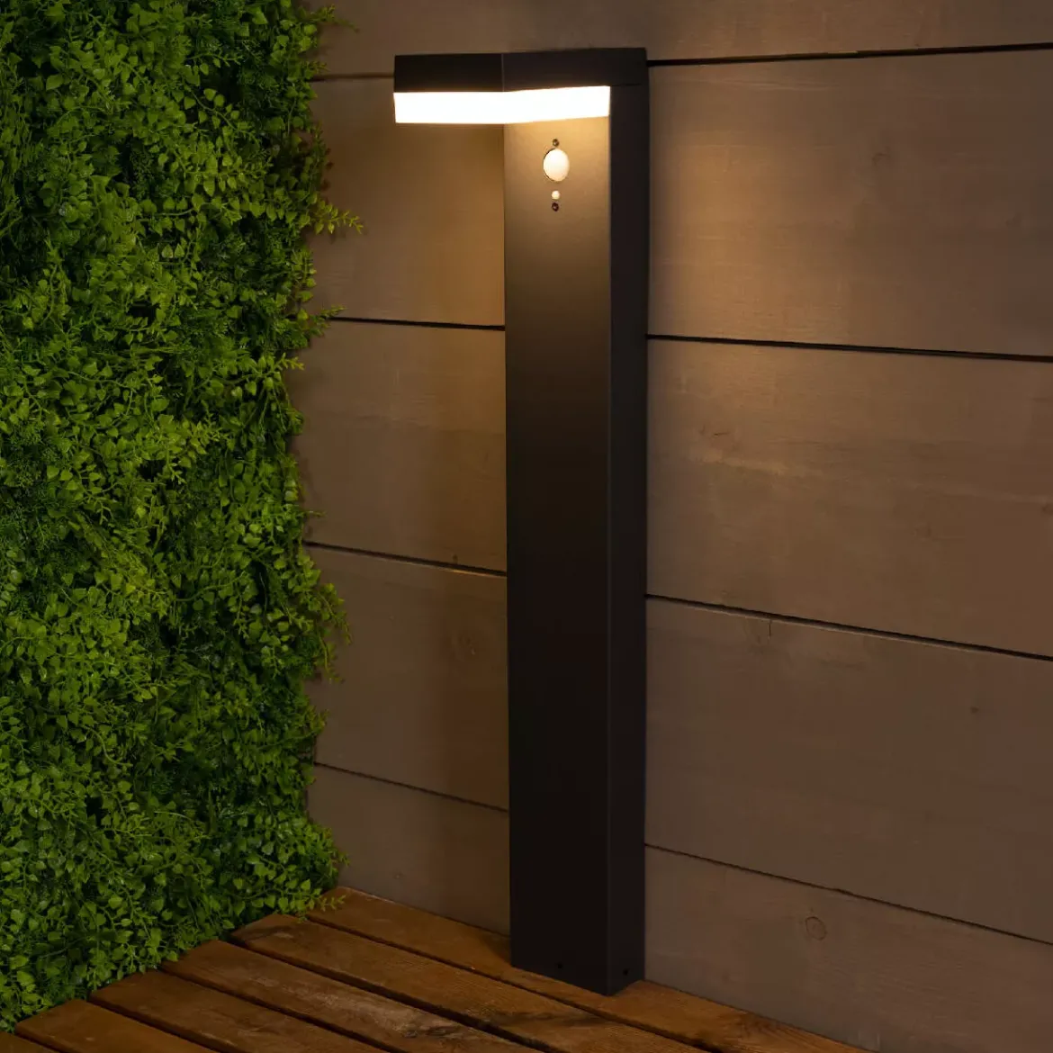 Paletto da giardino solare 40 LED 600 lumen (H70 cm) Elite Grigio antracite