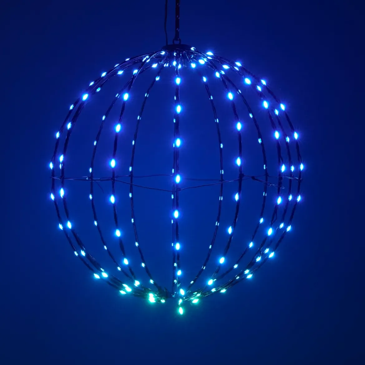 Palloncino Luminoso Digitale 168 LED (D40 cm) Pieghevole Multicolore