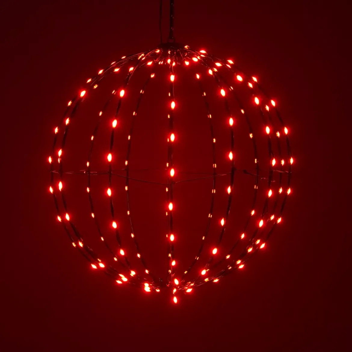 Palloncino Luminoso Digitale 168 LED (D40 cm) Pieghevole Multicolore