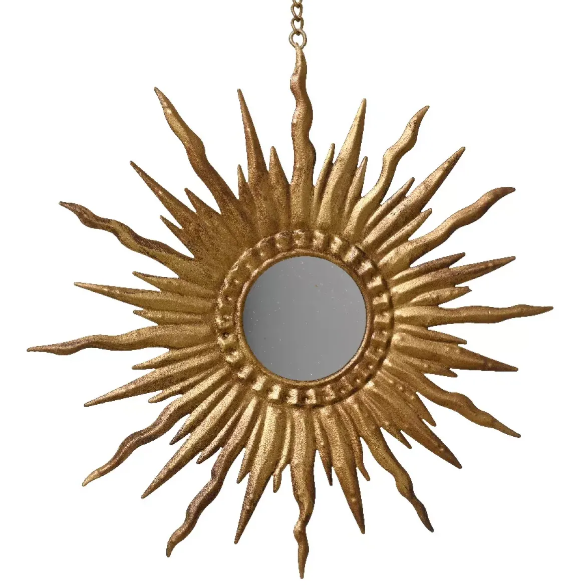 Pendente natalizio in metallo (D18 cm) Girasole Oro
