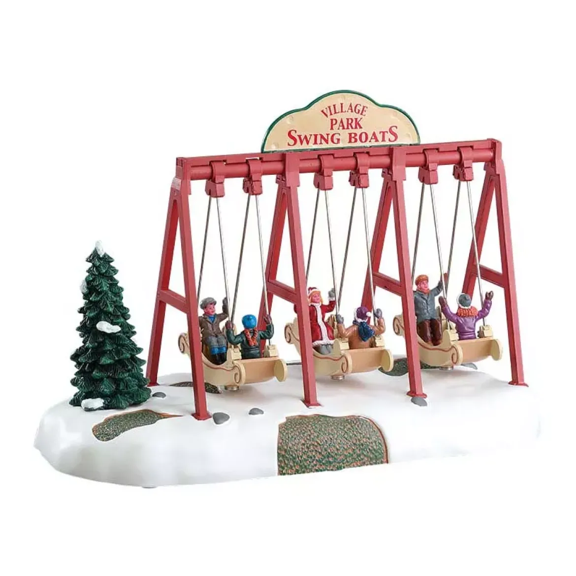 Personaggi Lemax a pile Altalene Swing Boats