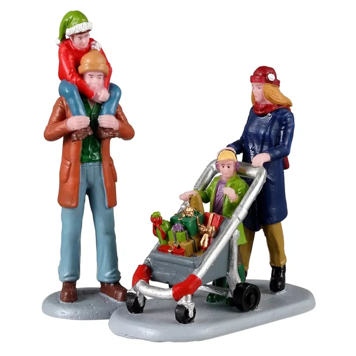 Personaggi Lemax Shopping in famiglia per le festività di fine anno