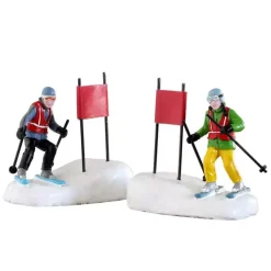 Personnages Lemax professionisti dello slalom