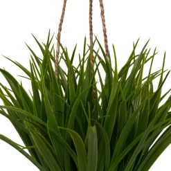 Pianta artificiale da appendere vaso intrecciato (H27 cm) Moda Costa