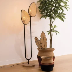 Piantana rattan (H143 cm) Olme Beige