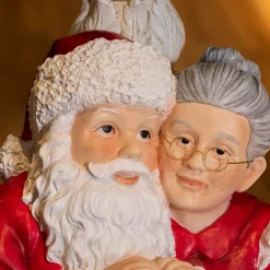 Piede di albero gigante (H97 cm) Babbo e Mamma Natale
