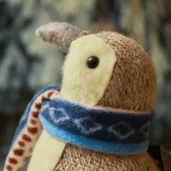 Pinguino di Natale (H26 cm) Igloo sciarpa azzurra