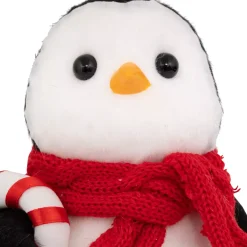 Pinguino di Natale (H19 cm) Pingu e Canna di zucchero