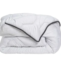 Piumone molto caldo fodera percalle di cotone (260 x 240 cm) Galaxie Bianco
