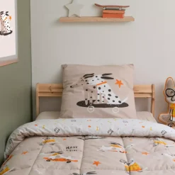 Piumone stampato per bambini e una federa in cotone (140 x 200 cm) Isidore Multicolore