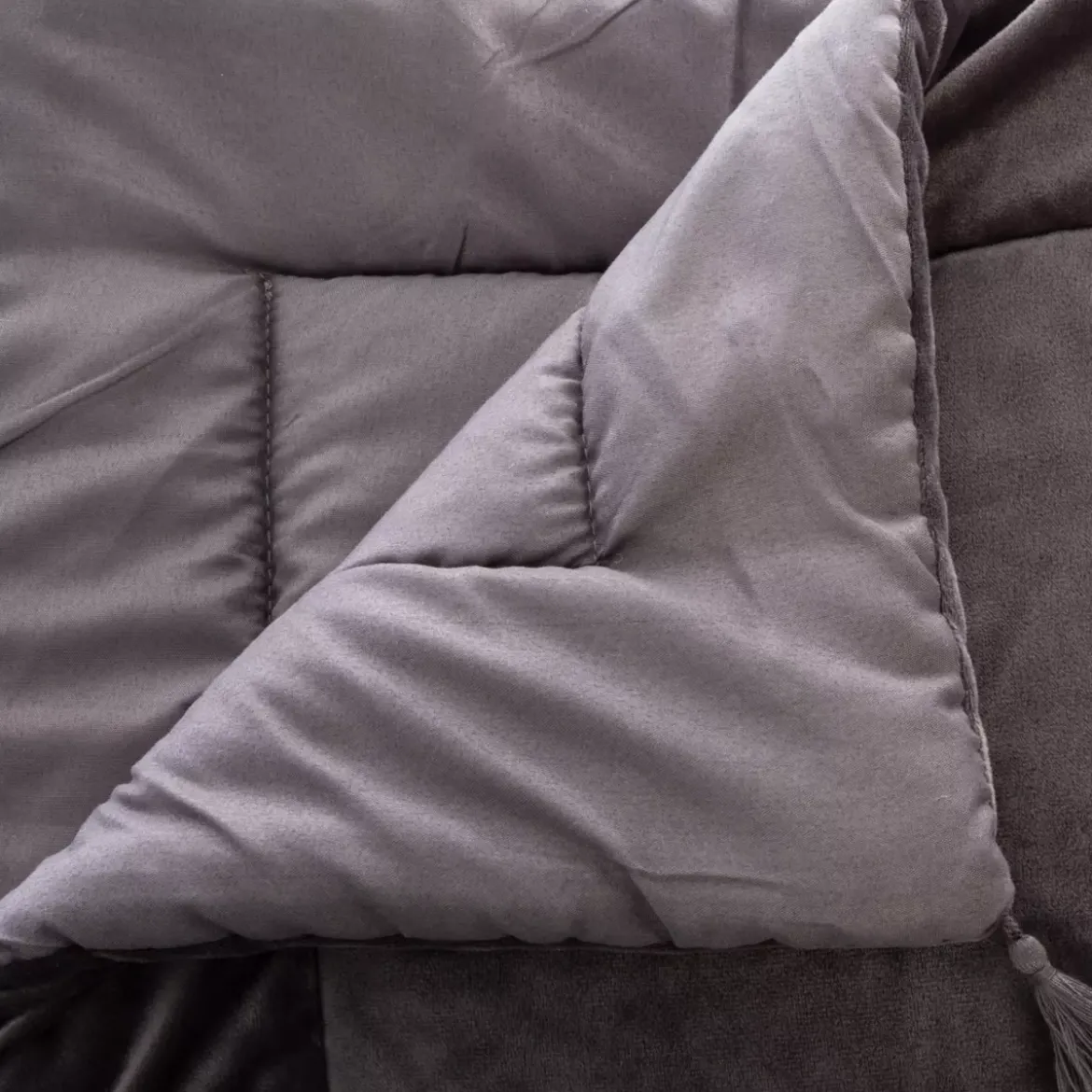 Piumotto velluto (80 x 180 cm) Slow Grigio