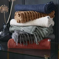 Plaid cotone (180 x 220 cm) Sixtine Camel