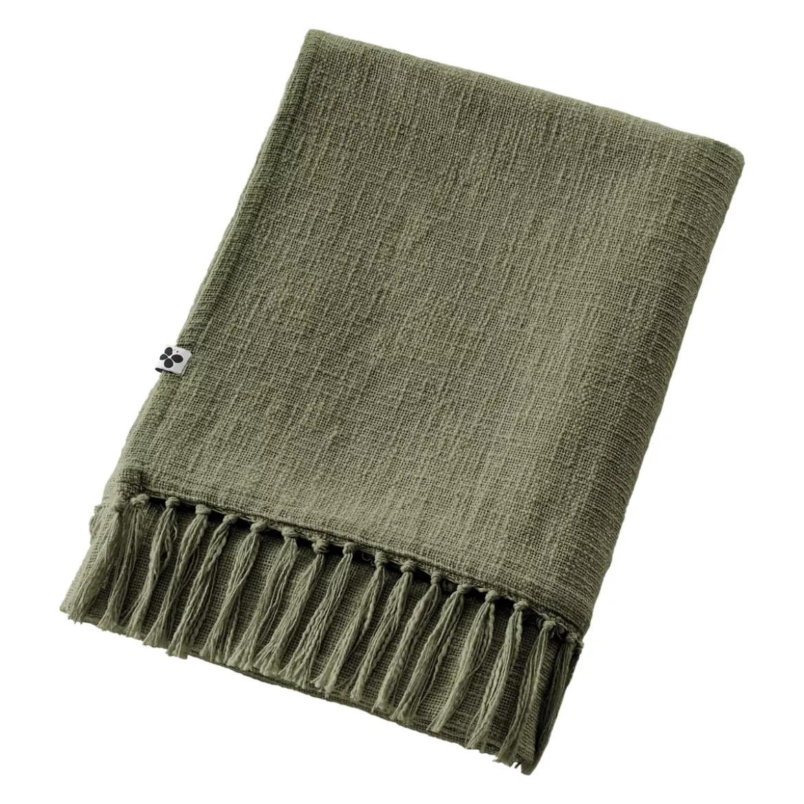 Plaid cotone (130 x 160 cm) Sixtine Verde rosmarino