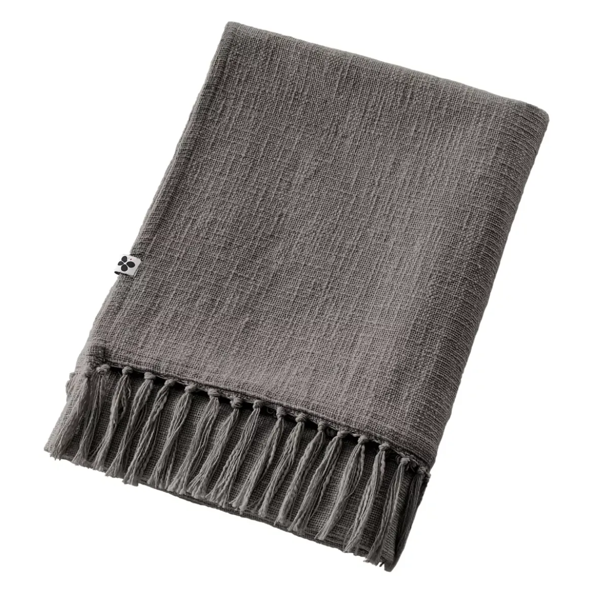 Plaid cotone (180 x 220 cm) Sixtine Grigio ardesia