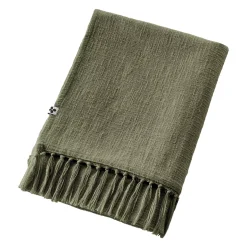 Plaid cotone (180 x 220 cm) Sixtine Verde rosmarino