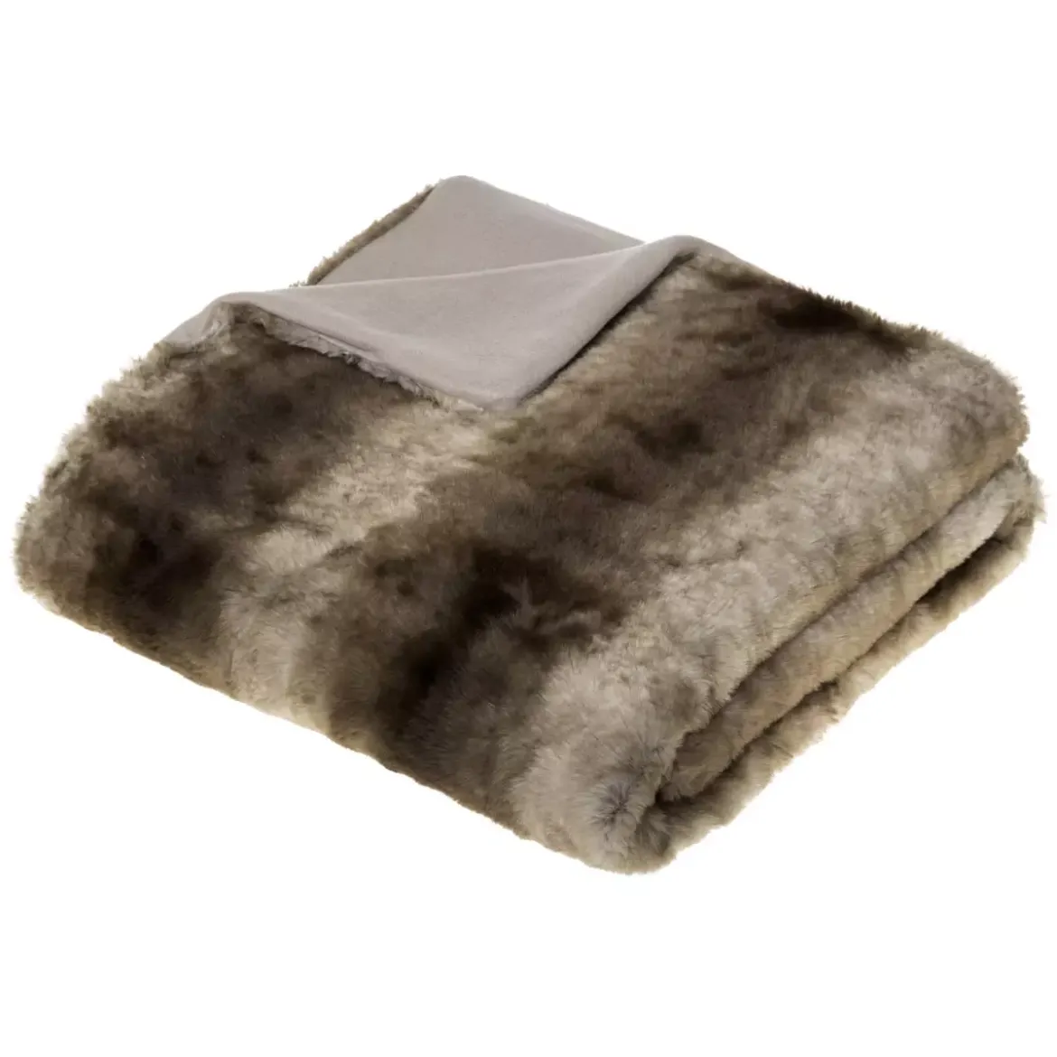 Plaid ecopelliccia (160 cm) Grizzly Beige