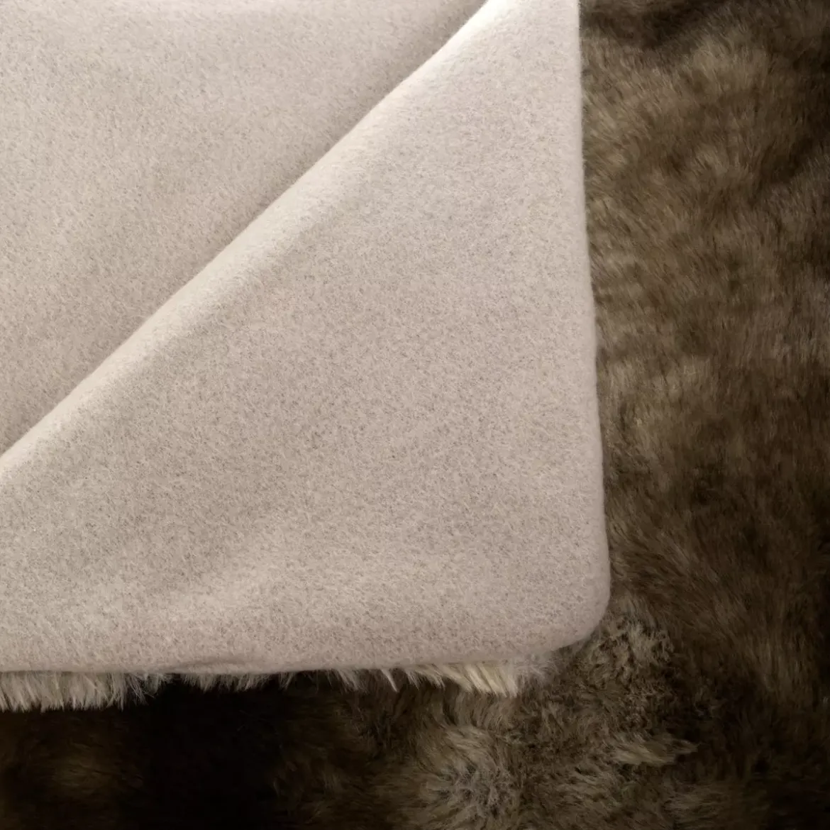 Plaid ecopelliccia (160 cm) Grizzly Beige