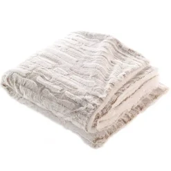 Plaid ecopelliccia (220 cm) Lynx Beige