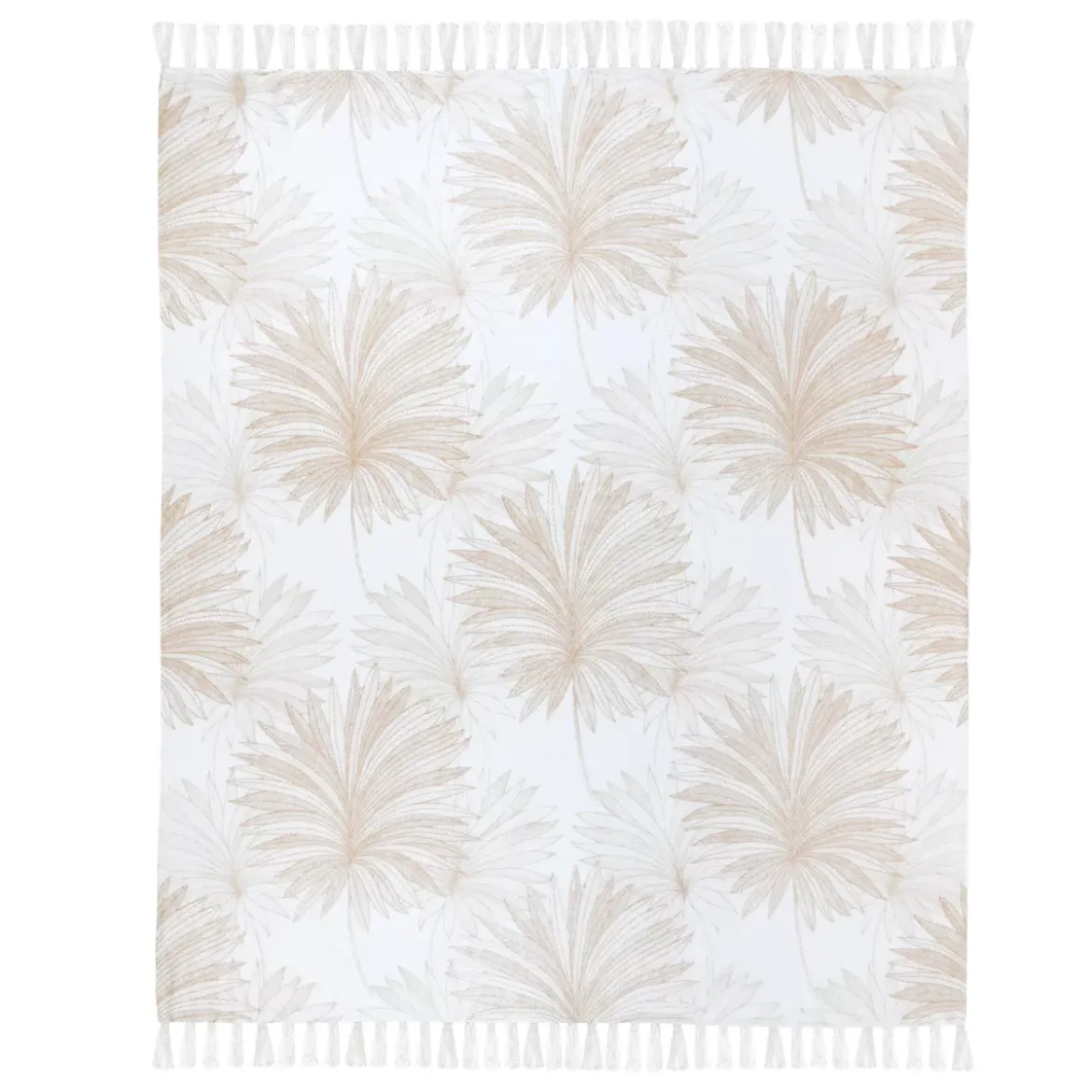 Plaid in cotone (125 x 150 cm) Mekong Beige