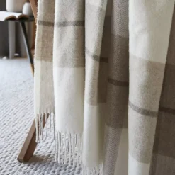 Plaid in lana (140 x 200 cm) Marius Beige