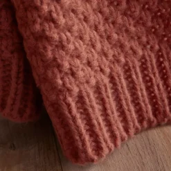 Plaid in maglia (125 x 150 cm) Tessa Terracotta