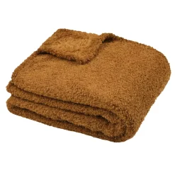 Plaid in pile (220 cm) Montreal Camel