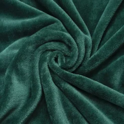 Plaid morbida in flanella (220 x 240 cm) Didou Verde